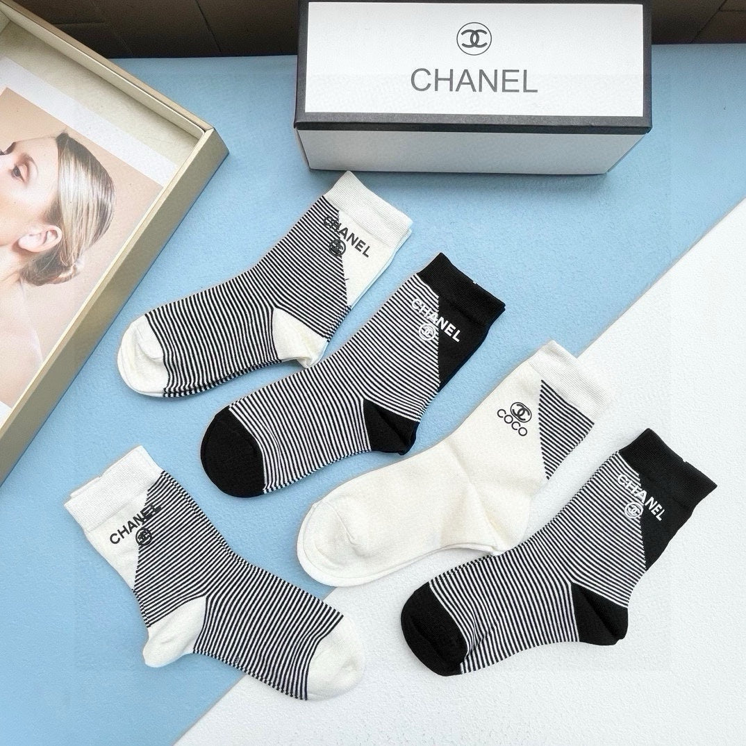 CHANEL LOW-CUT SOCKS 414481 ( 1 BOX )