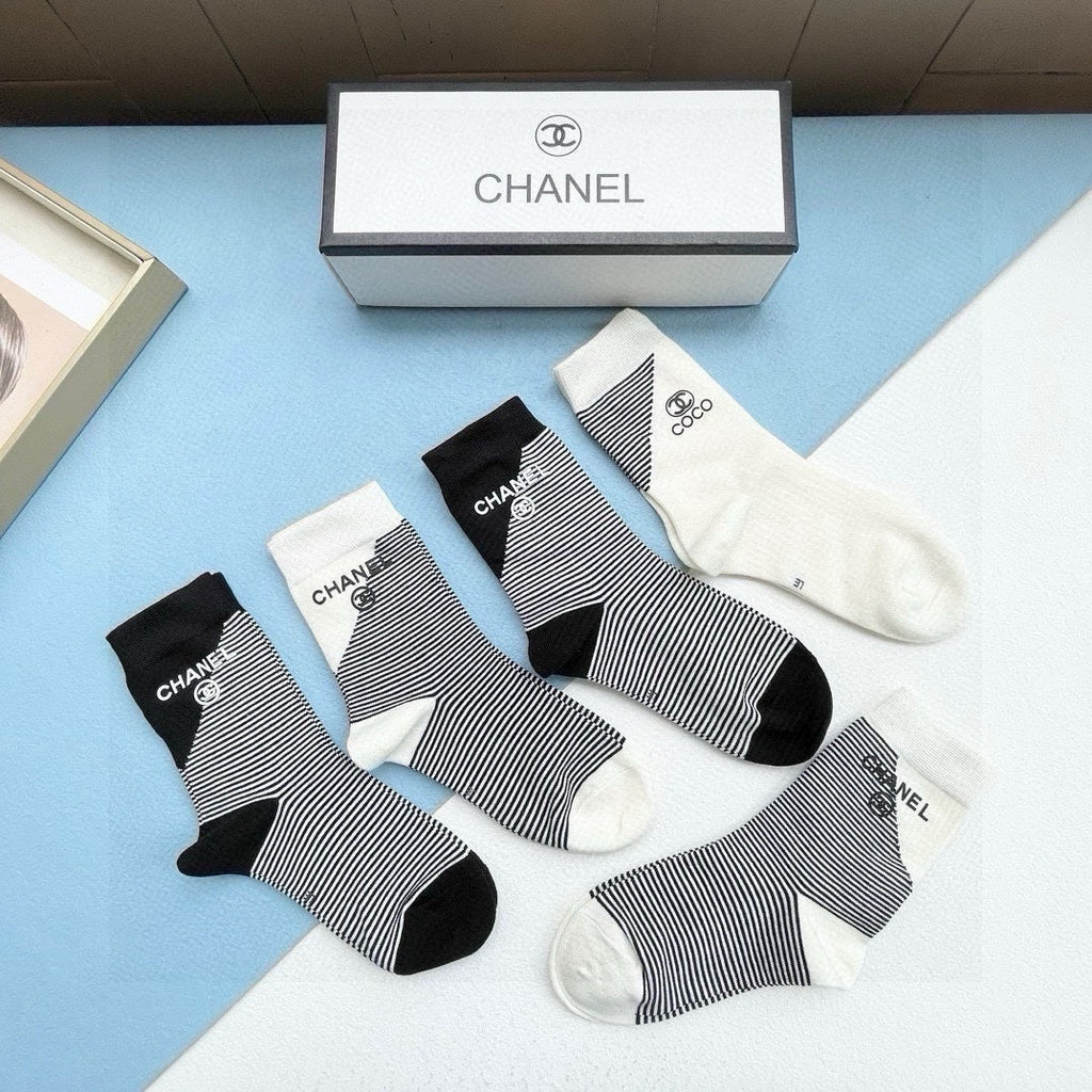 CHANEL LOW-CUT SOCKS 414481 ( 1 BOX )