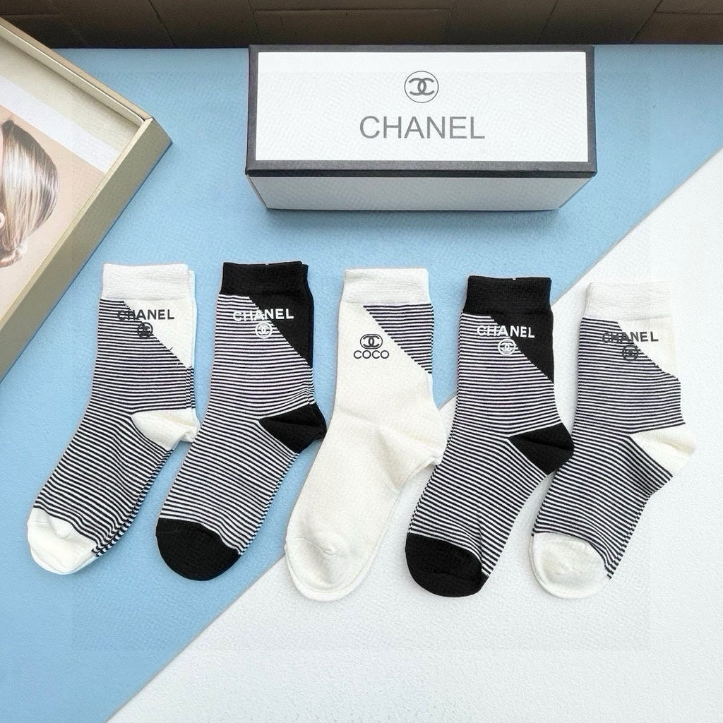 CHANEL LOW-CUT SOCKS 414481 ( 1 BOX )