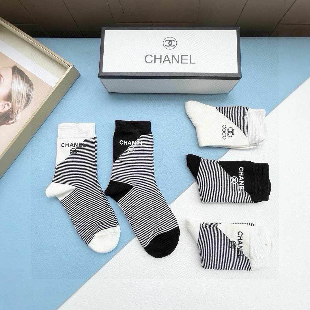 CHANEL LOW-CUT SOCKS 414481 ( 1 BOX )
