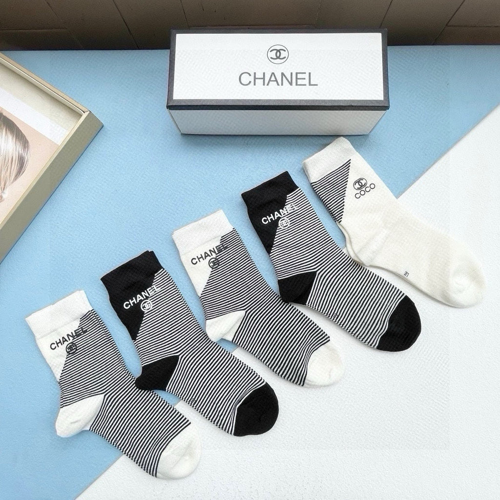 CHANEL LOW-CUT SOCKS 414481 ( 1 BOX )