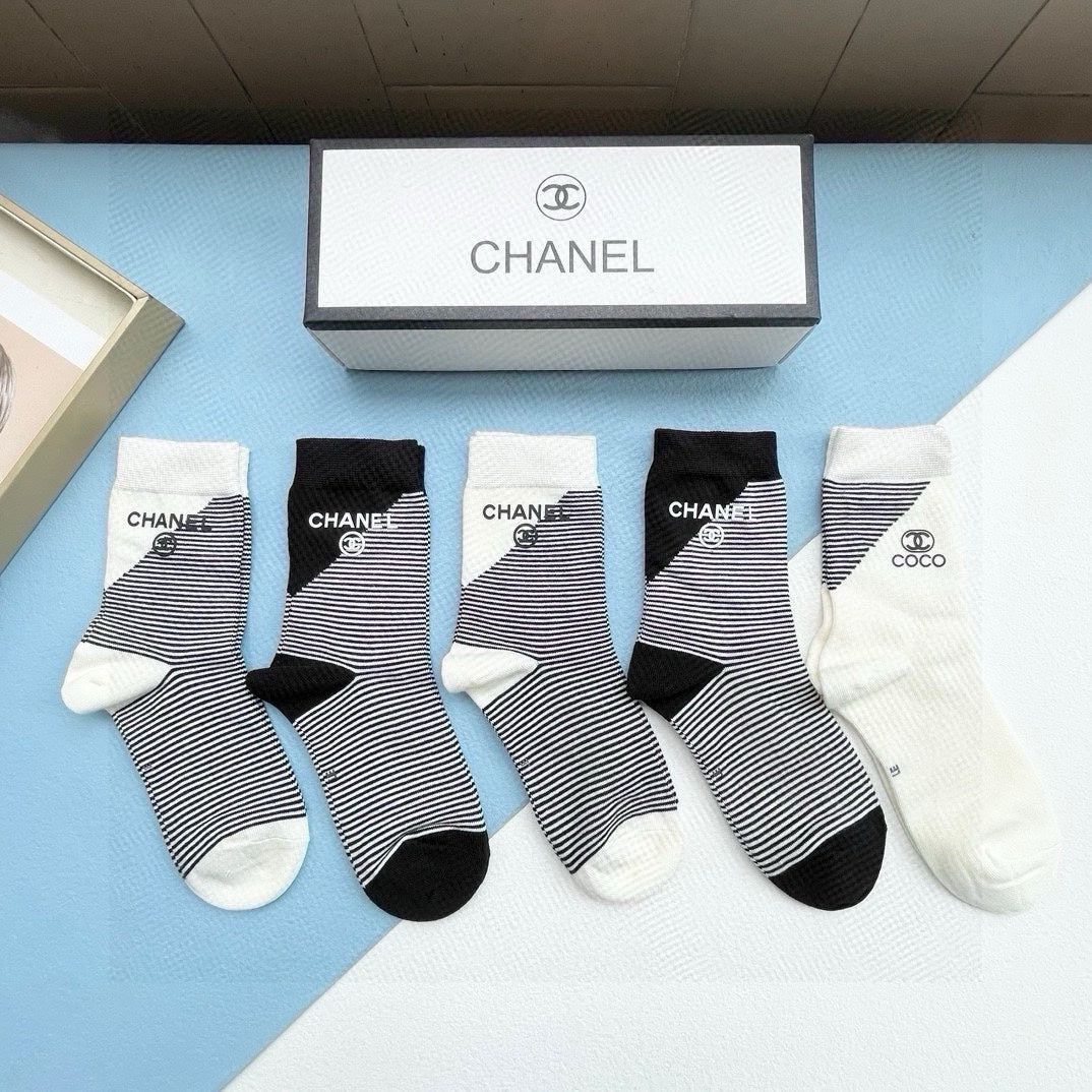 CHANEL LOW-CUT SOCKS 414481 ( 1 BOX )