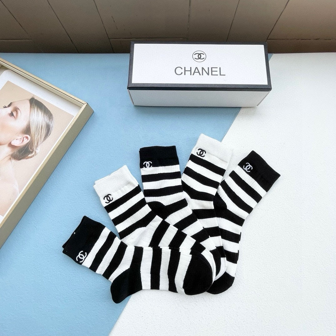CHANEL LOW-CUT SOCKS 416017 ( 1 BOX )