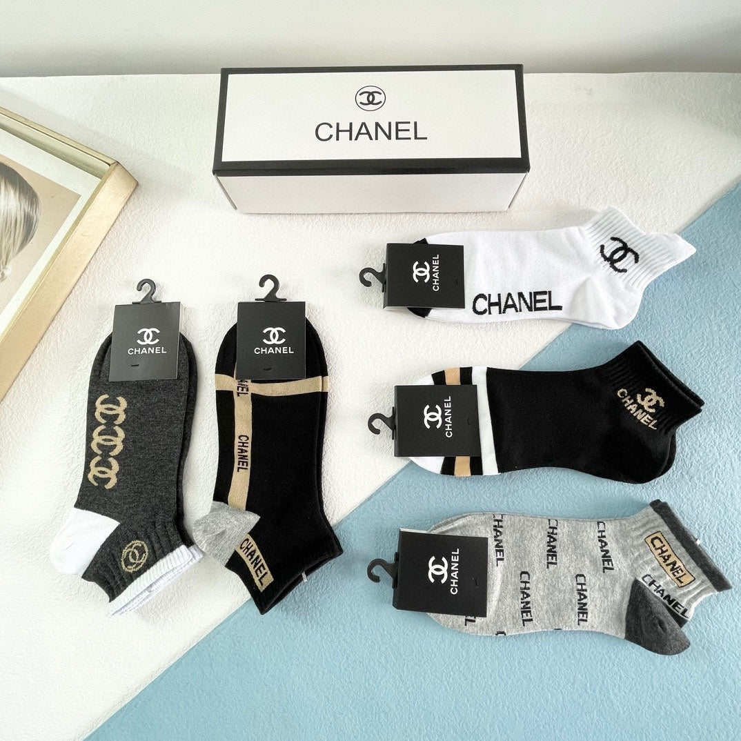CHANEL LOW-CUT SOCKS 416035 ( 1 BOX )