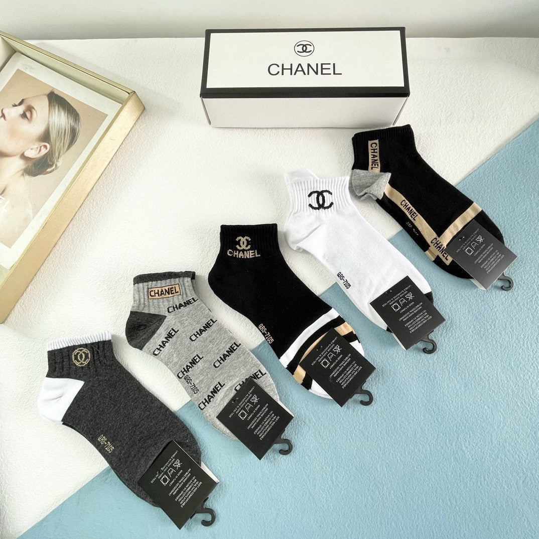 CHANEL LOW-CUT SOCKS 416035 ( 1 BOX )