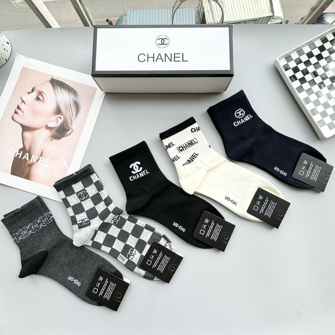 CHANEL LOW-CUT SOCKS 416046 ( 1 BOX )