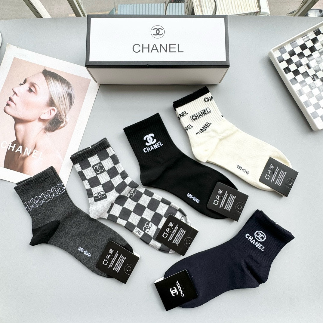 CHANEL LOW-CUT SOCKS 416046 ( 1 BOX )