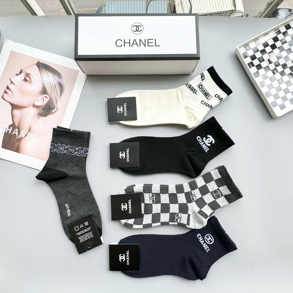 CHANEL LOW-CUT SOCKS 416046 ( 1 BOX )