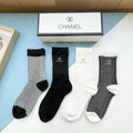 CHANEL CREW SOCKS 417399 ( 1 BOX )
