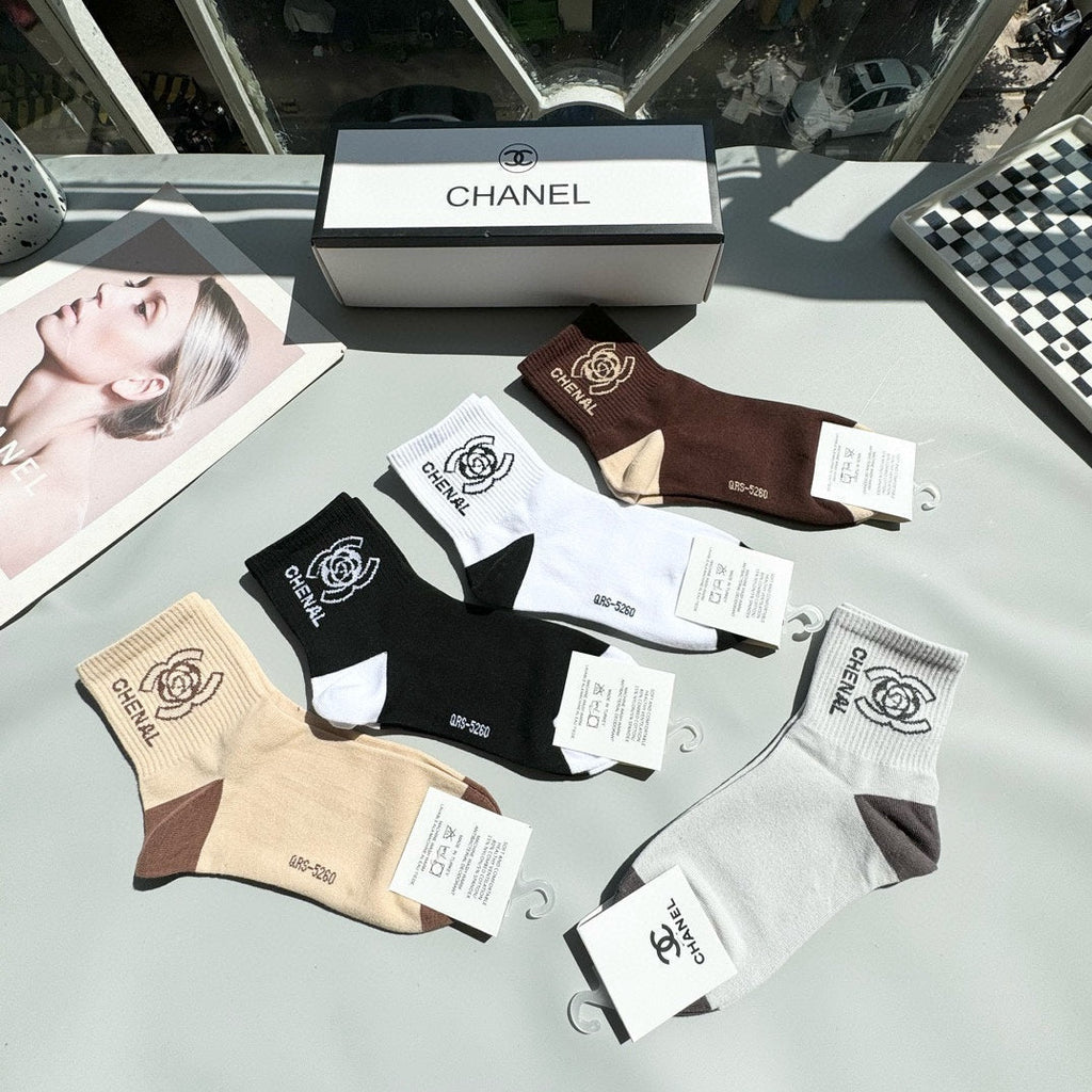 CHANEL LOW-CUT SOCKS 417417 ( 1 BOX )