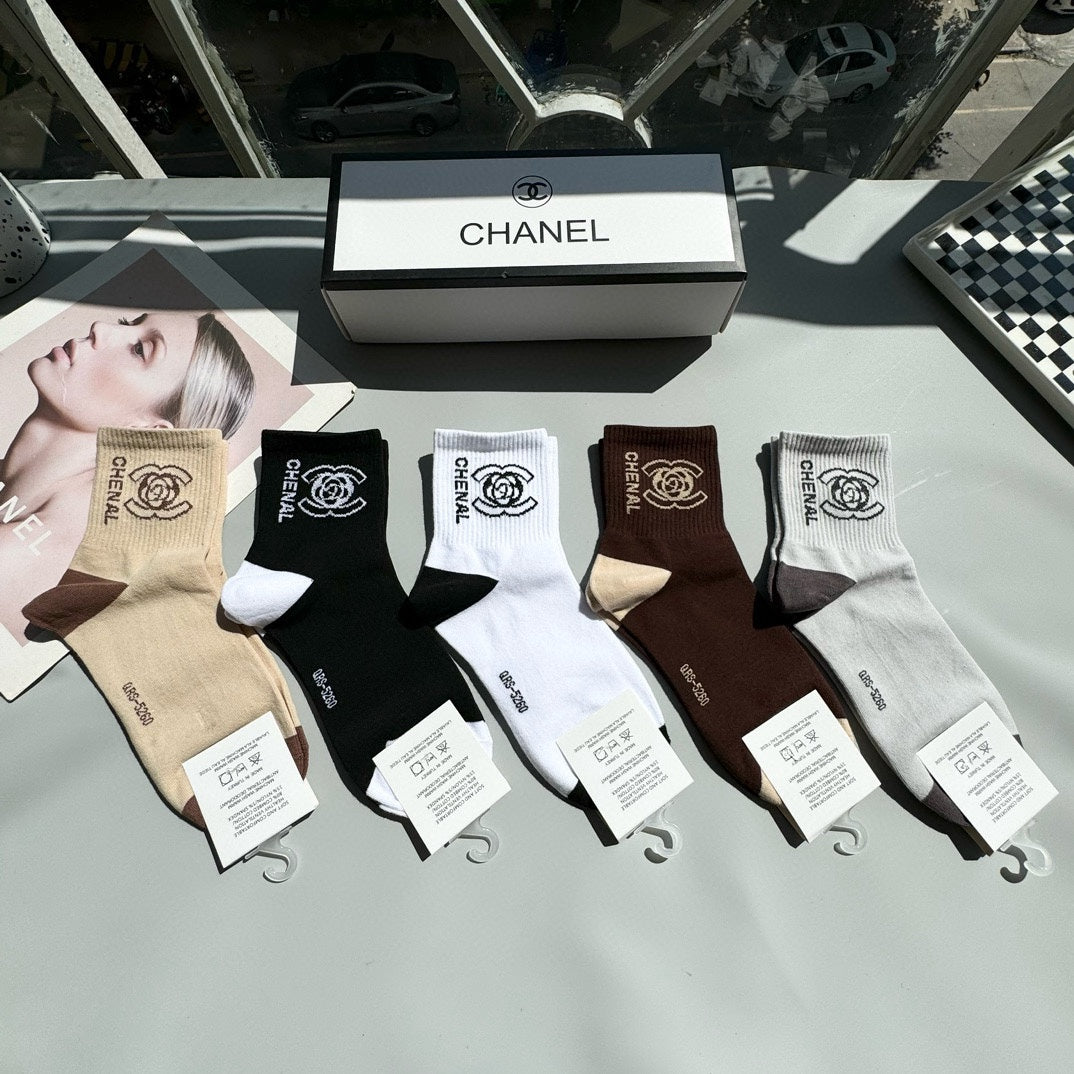 CHANEL LOW-CUT SOCKS 417417 ( 1 BOX )