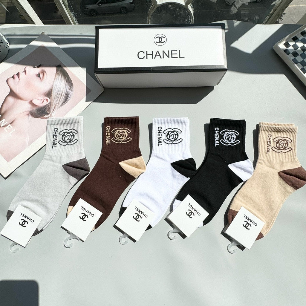 CHANEL LOW-CUT SOCKS 417417 ( 1 BOX )