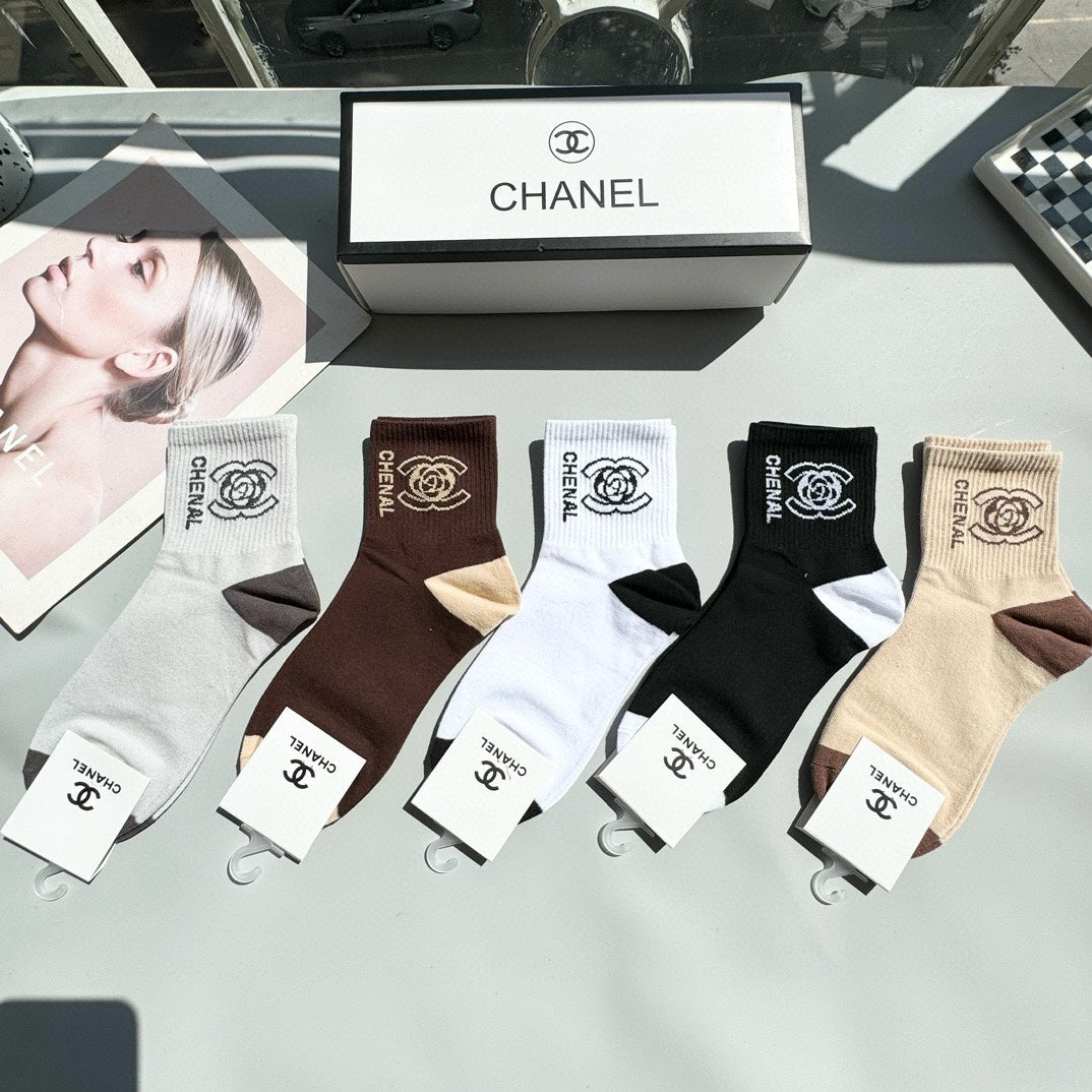 CHANEL LOW-CUT SOCKS 417417 ( 1 BOX )