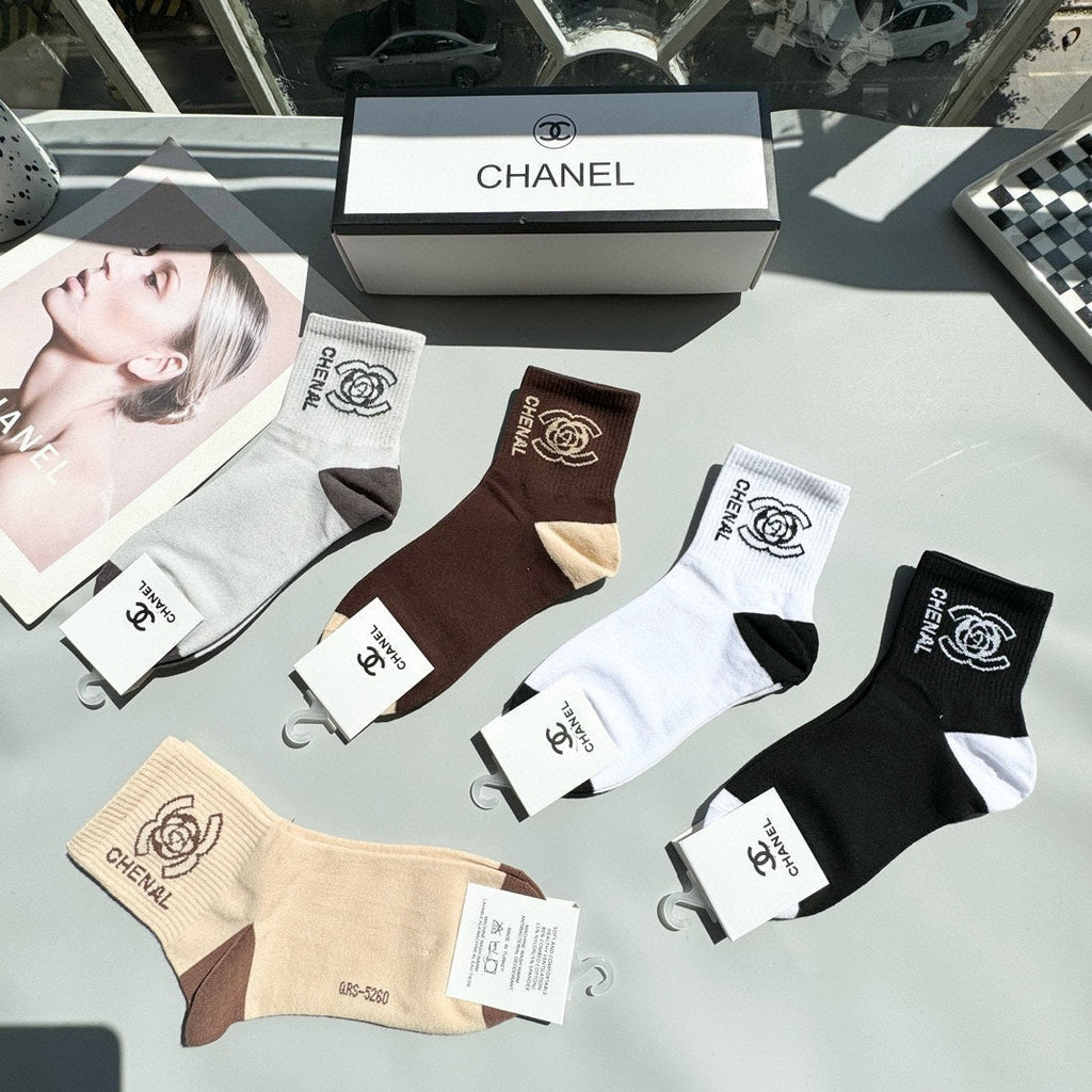 CHANEL LOW-CUT SOCKS 417417 ( 1 BOX )