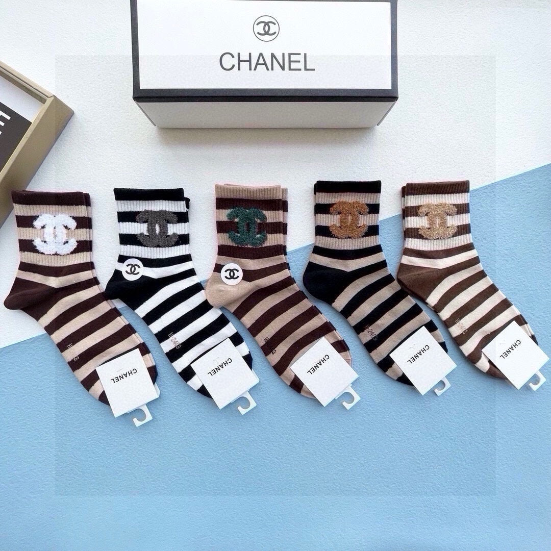 CHANEL LOW-CUT SOCKS 423922 (1 BOX)