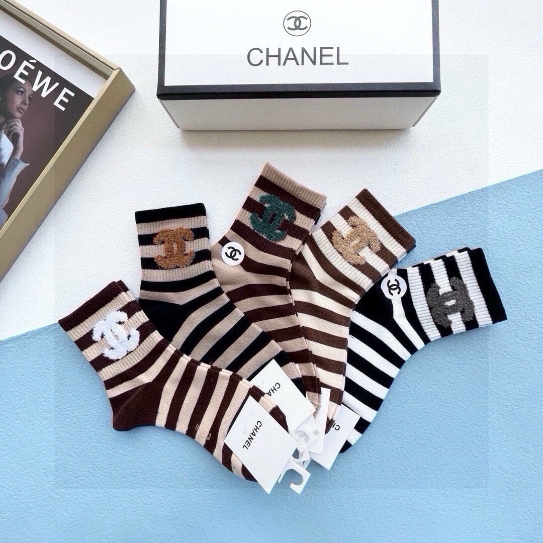 CHANEL LOW-CUT SOCKS 423922 (1 BOX)