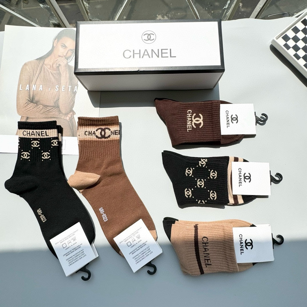 CHANEL ANKLE SOCKS 423689 (1 BOX)