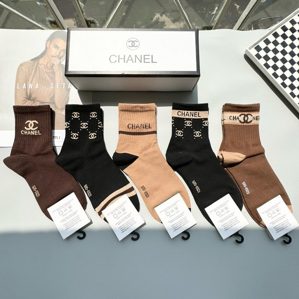CHANEL ANKLE SOCKS 423689 (1 BOX)