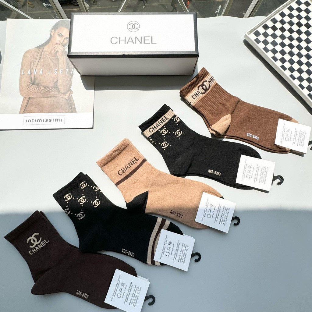 CHANEL ANKLE SOCKS 423689 (1 BOX)