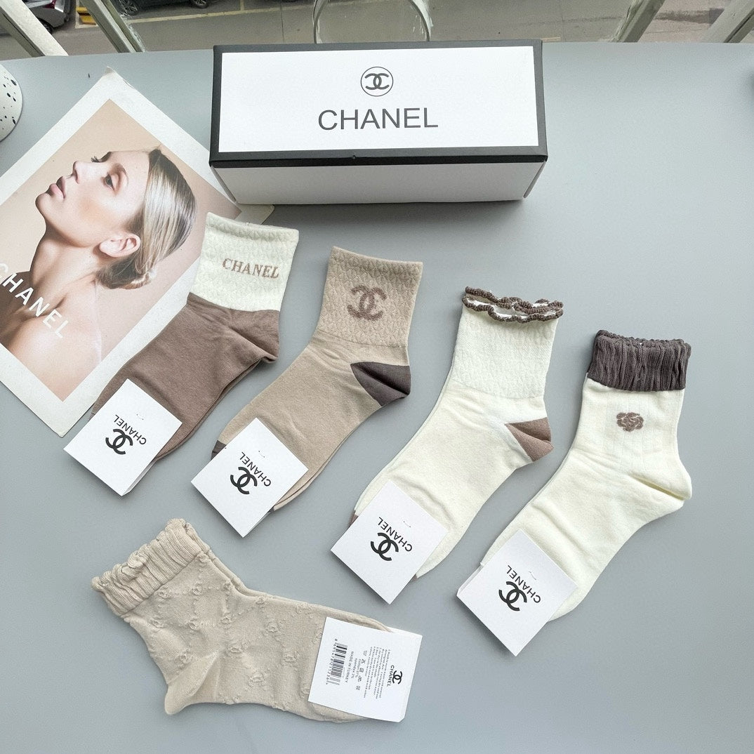 CHANEL LOW-CUT SOCKS 425570 ( 1 BOX )