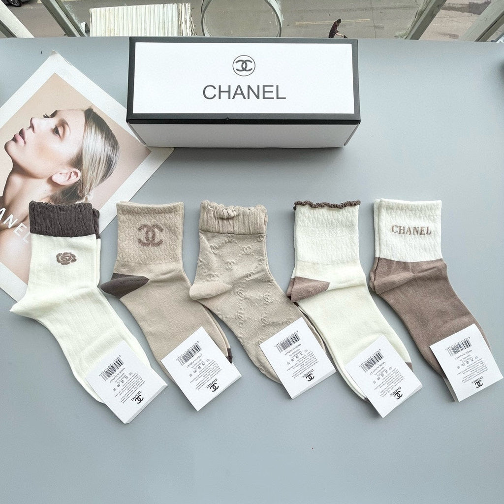 CHANEL LOW-CUT SOCKS 425570 ( 1 BOX )