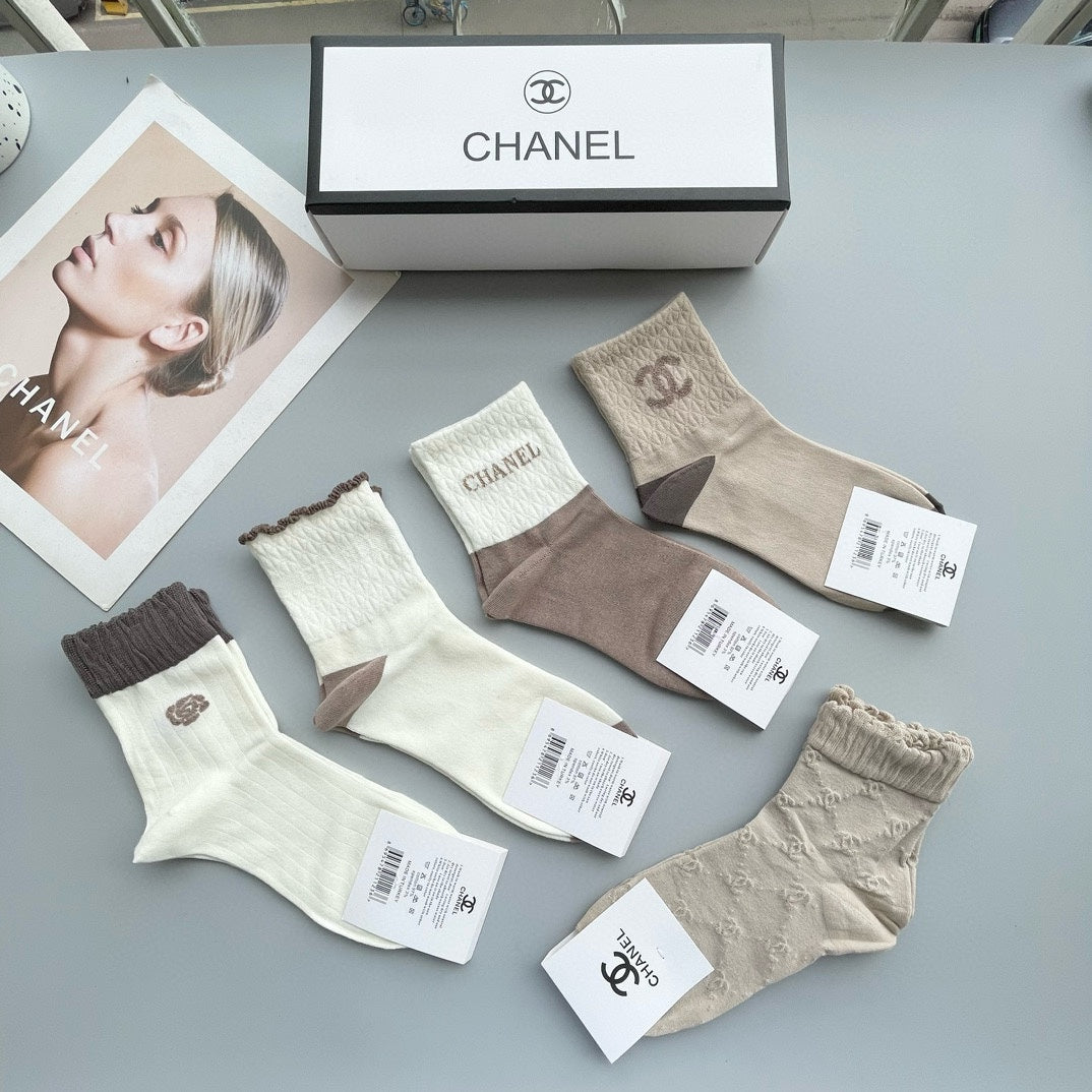CHANEL LOW-CUT SOCKS 425570 ( 1 BOX )