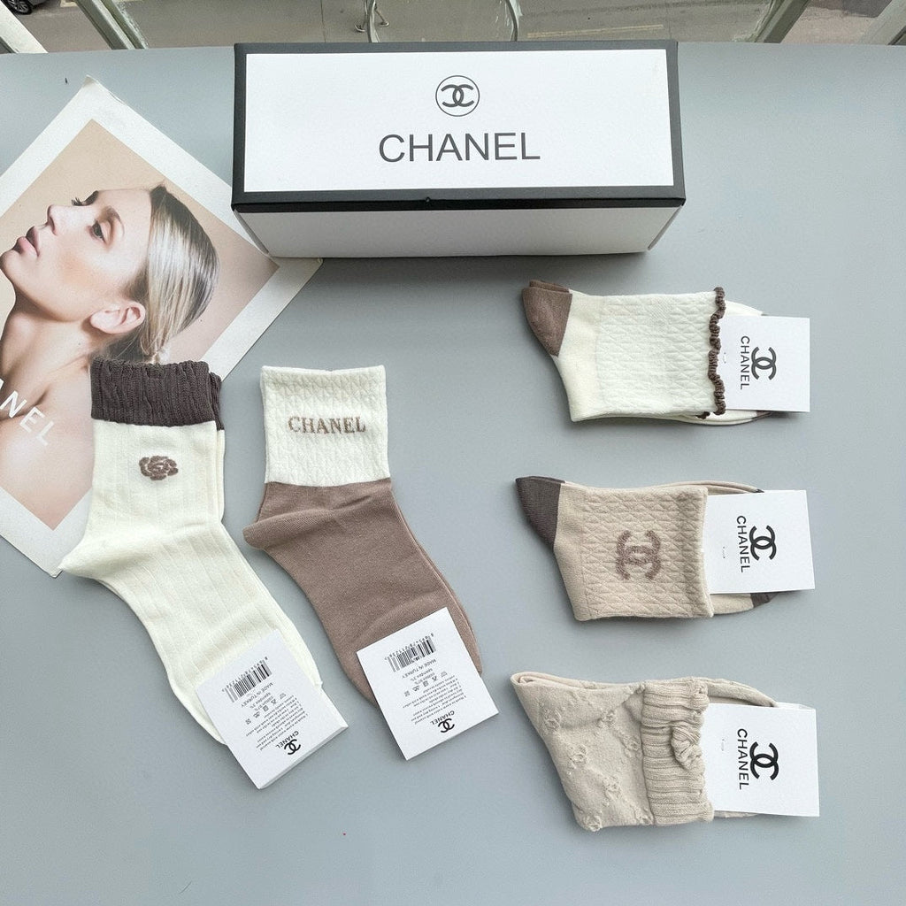 CHANEL LOW-CUT SOCKS 425570 ( 1 BOX )