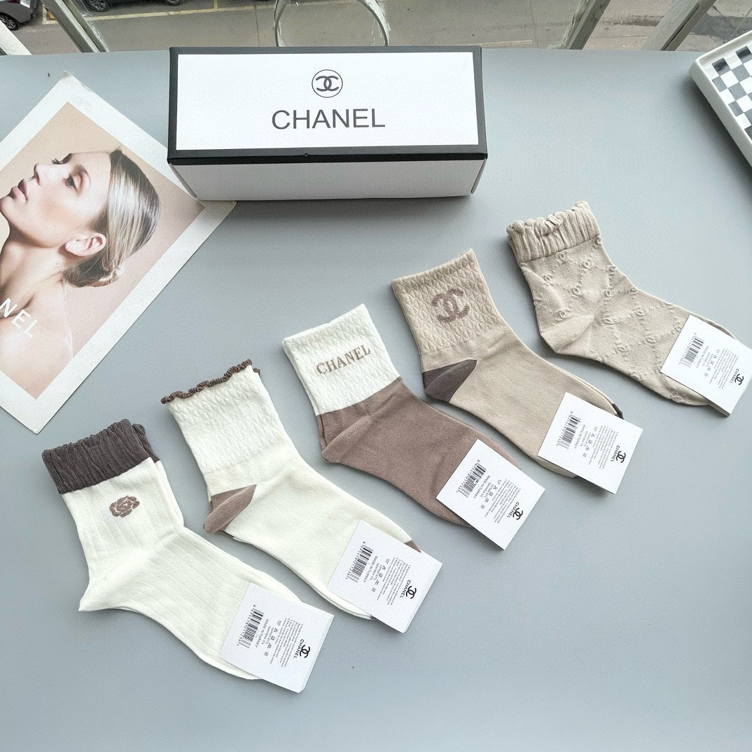 CHANEL LOW-CUT SOCKS 425570 ( 1 BOX )