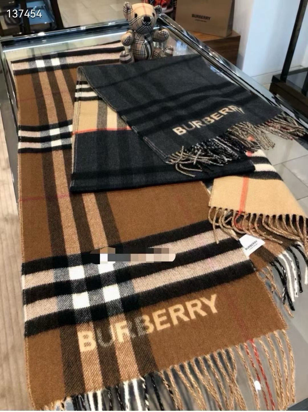 BBR SCARF 168 CM IN CASHMERE 540607