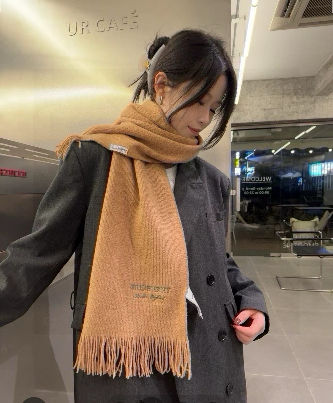BBR SCARF 180 CM IN CASHMERE 489737