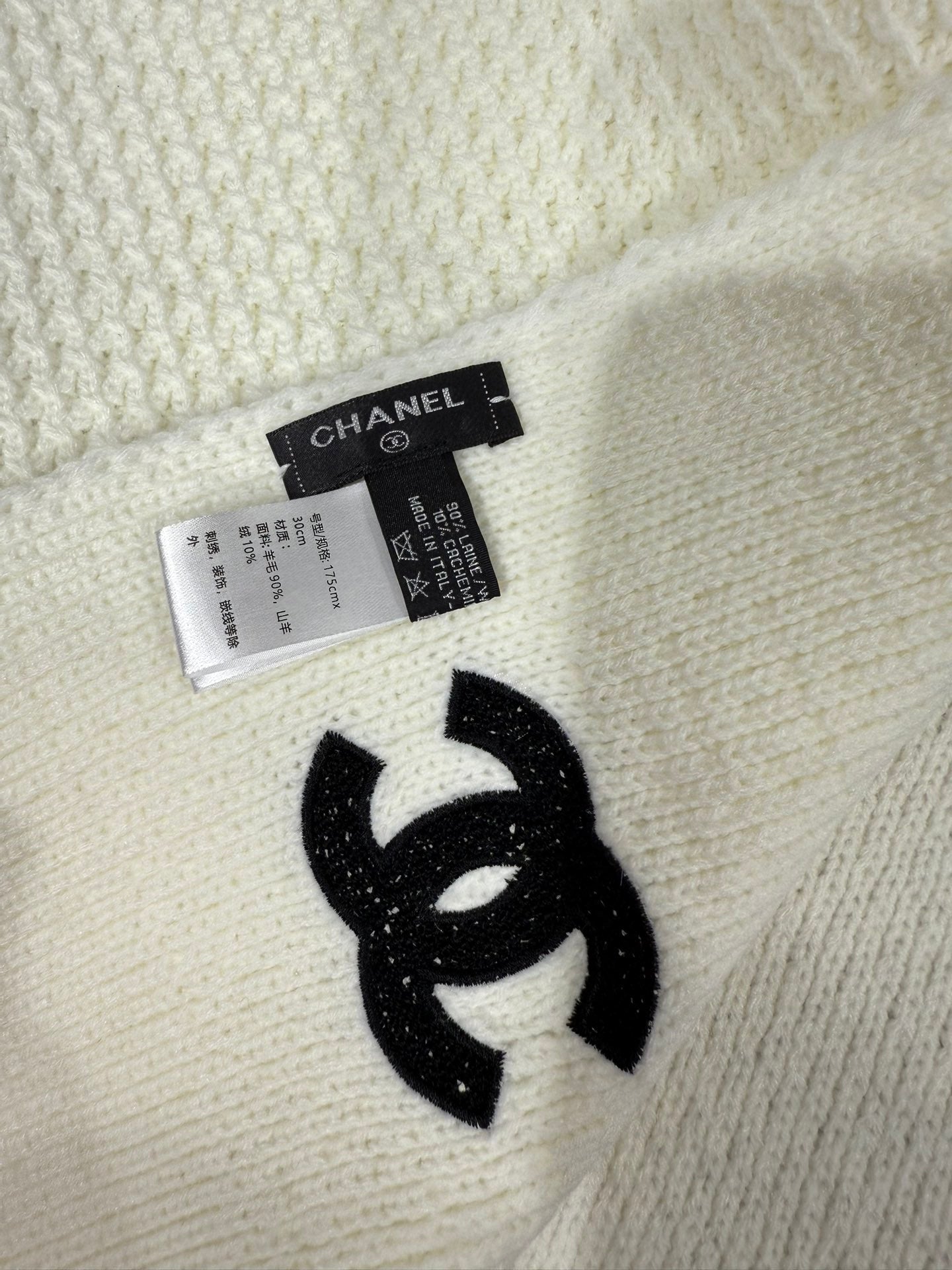CHANEL 25S SCARF 175 CM IN WOOL CASHMERE 943086