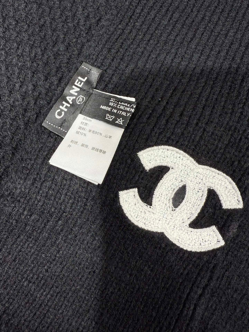 CHANEL 25S SCARF 175 CM IN WOOL CASHMERE 943087